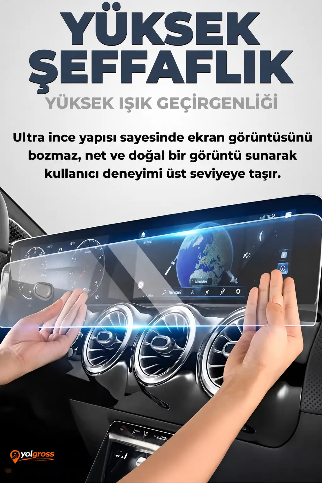 Renault Clio 6 Evolution 9H Multimedya Ekran Koruyucu Parlak 2026 Üzeri A+ Kalite