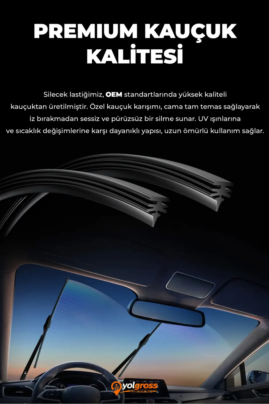 VW ID.3 Ön Cam Silecek Seti 2019 Üzeri Premium Araca Özel 75-75 Cm A+ Kalite